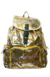 Sequin Backpack-ZIQ2929L#GOLD